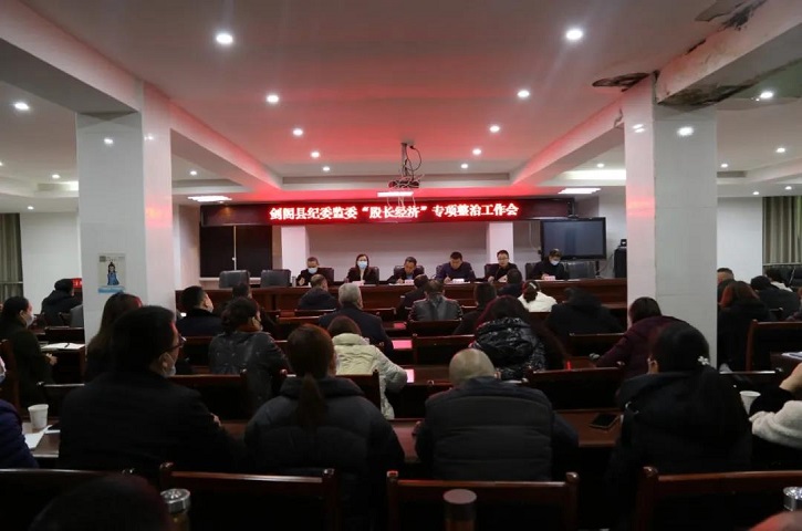<font color='red'>剑阁县</font>纪委监委召开“股长经济”专项整治工作会