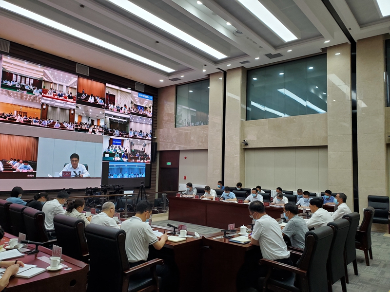 尧斯丹主持召开全省主汛期防汛减灾、防高温抗旱和<font color='red'>地质灾害</font><font color='red'>防治</font>工作推进视频会议