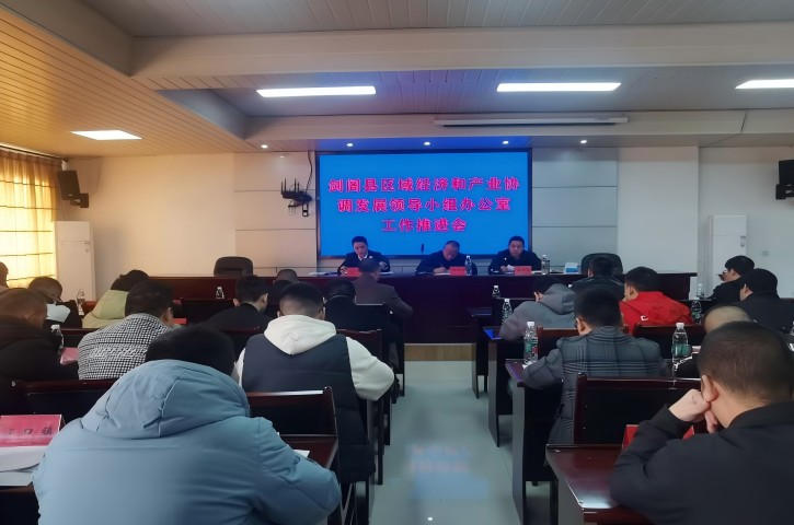<font color='red'>剑阁县</font>召开区域经济集合产业协调发展 领导小组办公室工作推进会