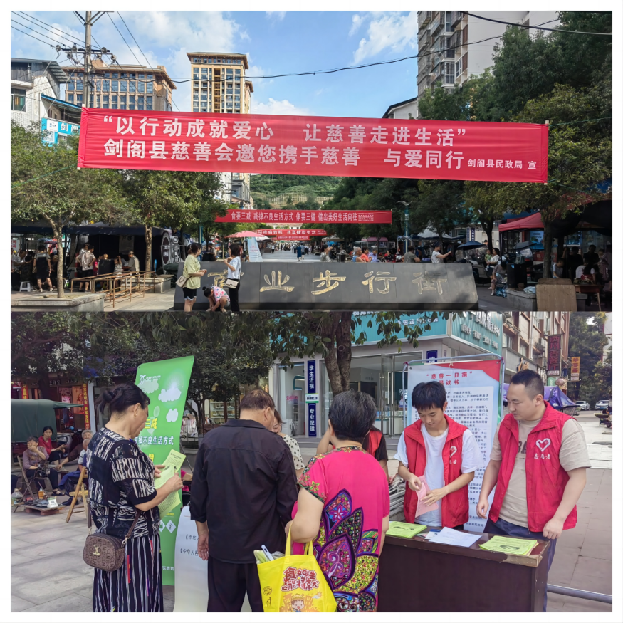 <font color='red'>剑阁县</font>开展“9.5中华慈善日”宣传活动