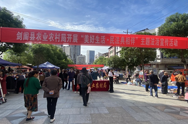 <font color='red'>剑阁县</font>农业农村局：《民法典》宣传护航群众美好生活