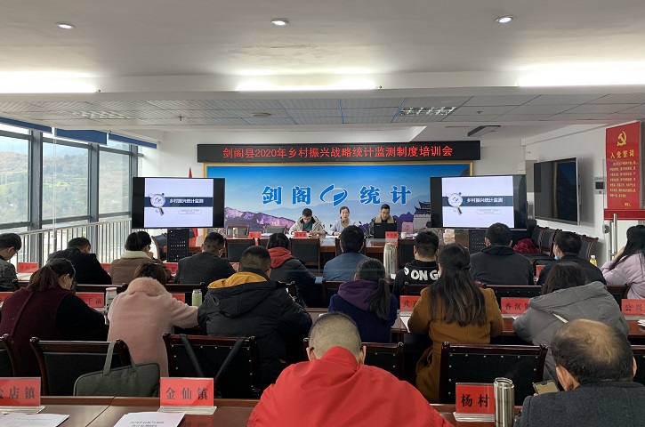 剑阁县统计局开展2020年乡村振兴战略统计<font color='red'>监测</font>制度业务培训