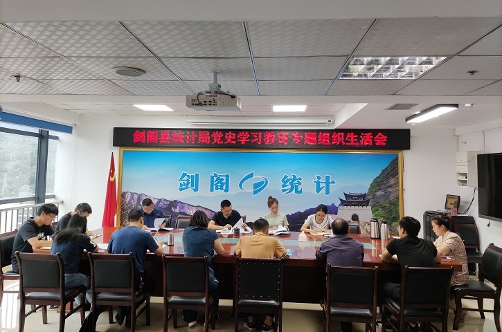 <font color='red'>剑阁县</font>统计局召开党史学习教育专题组织生活会