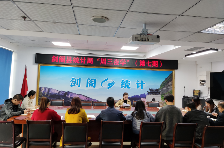 <font color='red'>剑阁县</font>统计局开展第七期“周三夜学”活动